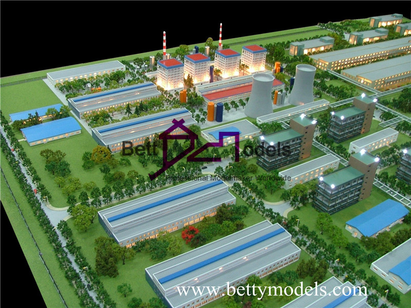 Modelos arquitectónicos de fábricas de energía eléctrica.